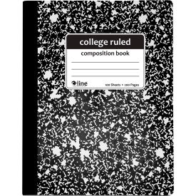 Composition Notebook, College Ruled, Black Marble, 12/Set