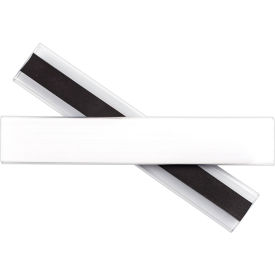 Magnetic Label Holders, Side Load, 6" x 1", Clear, 10/Pack