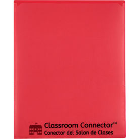 Classroom Connector School-to-Home Folders, Red, 25/Box