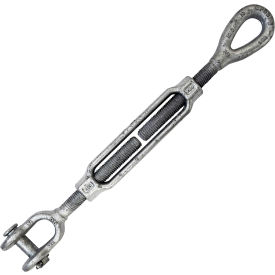 Galvanized Turnbuckle Jaw/Eye 3/4" X 6", 5200 LBS WLL