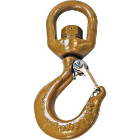 Alloy Hook Swivel with Latch, 1.5 Ton Working Load Limit