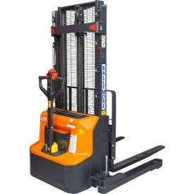 Fully Powered Lithium Battery Pallet Stacker, 114" Lift Height, 2600 Lb. Capacity