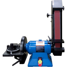 Combination Belt and Disk Grinder, 1 HP, Single Phase, 110V