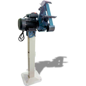 Three Wheel Variable Radius Belt Grinder, 2"W x 48"L, Single Phase