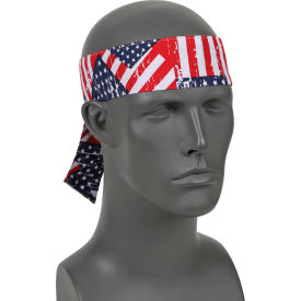 Evaporative Cooling Bandana - Tie, Stars/Stripes, One Size