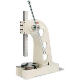 Manually Operated 5 Ton Arbor Press, 15-3/4" x 8-3/4" Max Ram to Table