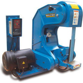 Three Wheel Variable Speed Belt Grinder, 2"W x 60"L, Single Phase