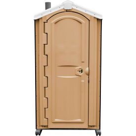 Portable Restroom, 70 Gallon Tank, 44"W x 48"D x 88"H Sand