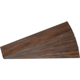 Vinyl Wall Plank, Oak Mocha, 7 Pack