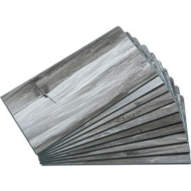 23.2"L x 11.1"W Vinyl Wall Tile, Prado Granite, 10 Pack