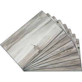 25.6"L x 14.8"W Vinyl Wall Tile, Louvre Granite, 8 Pack