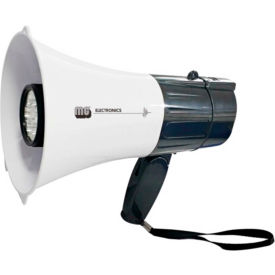 MG Electronics 20-Watt Megaphone LED Flashlight USB Port Record