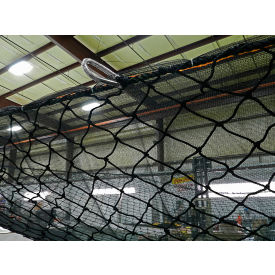 10'x40' Fall Safety Net with Debris Liner, Black