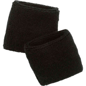 Chill-Its 6500 Wrist Sweatband, Black, One Size