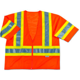 GloWear 8330Z Class 3 Two-Tone Vest, Orange, S/M