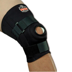 620 Knee Sleeve; Open Patella/Spiral Stays, Black, Large