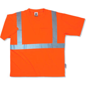GloWear 8289 Class 2 Economy T-Shirt, Orange, 3XL