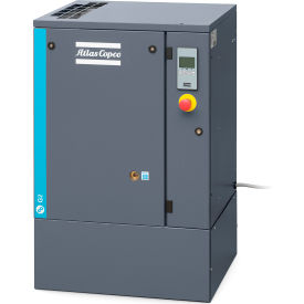 10HP Oil-Injected Rotary Screw Air Compressor Floor Mount 145PSI 3PH 208/230/460V with Dryer