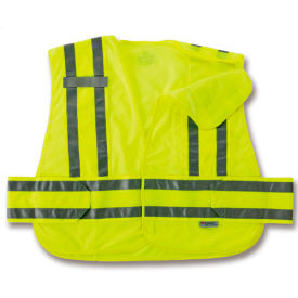 Expandable Public Safety Vest, Orange, 3XL+
