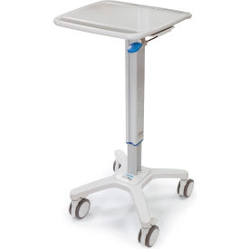 SlimCart Mobile Laptop Cart 33-1/4" to 49-1/2"H, Gray