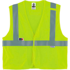 Class 2 FR Modacrylic Vest, Lime, L/XL