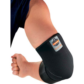 Proflex 655 Neoprene Elbow Sleeve with Strap, Black, Small