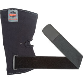 Neoprene Elbow Sleeve with Strap, Black, Large