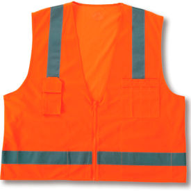 Class 2 Economy Surveyors Vest, Orange, S/M