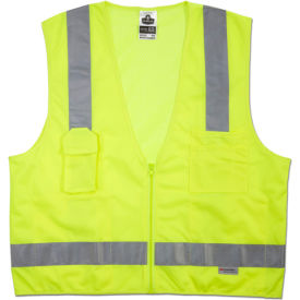 Class 2 Surveyors Vest, Lime, L/XL
