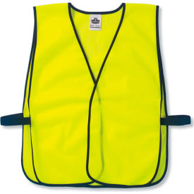 Non-Certified Economy Vest, Lime, One Size
