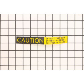 Plate Caution (Ta Saws) , 3330285