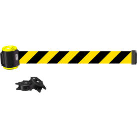 15' Yellow/Black Diagonal Stripe Barrier