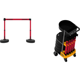 PLUS Cart Pkg With Tray, Red Double-Sided "Danger"