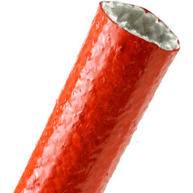 Fireflex Silicone Coated Fiberglass Sleeve .88" Dia., 50', Red
