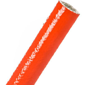 Fireflex Silicone Coated Fiberglass Sleeve 1" Dia., 50', Red