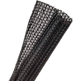 Flexo F6 Split Wrappable Sleeve 1" Dia., 400', Black