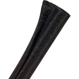 F6 Woven Split Wrappable Sleeve 3/4" Dia., 50', Black