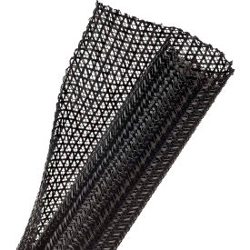 Flexo F6 Split Wrappable Sleeve 1.25" Dia., 75', Black