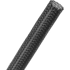 9/16" Flexo PET General Purpose Sleeving Diameter, 500 Feet, Black