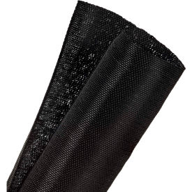 F6 Woven Split Wrappable Sleeve 1.75" Dia., 50', Black