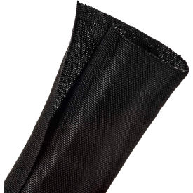 F6 Woven Split Wrappable Sleeve 2" Dia., 10', Black