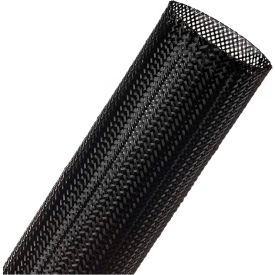 Clean Cut Fray Resistant Sleeving 1.50" Dia., 50', Black