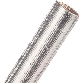 Thermashield Aluminized Fiberglass Tube 1.25" Dia., 250', Silver