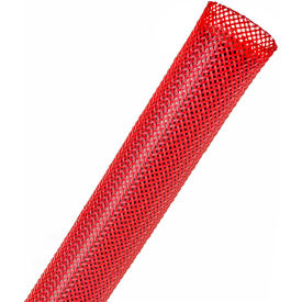 3/4" Flexo PET General Purpose Sleeving Diameter, 250 feet, Color: Red