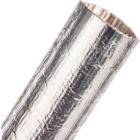 Thermashield Aluminized Fiberglass Tube 1.75" Dia., 50', Silver