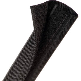 Durawrap 1050 Ballistic Nylon Wrap w/ Velcro Closure 1.25" Dia., 25', Black