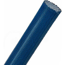 1" Flexo PET General Purpose Sleeving, 1" Diameter, 250 feet, Blue