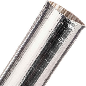 Thermashield Aluminized Fiberglass Tube 3" Dia., 100', Silver