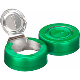 20mm Crimp Seal, Tear-Off, Aluminum Green, Unlined, Case of 1000