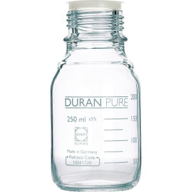 Bottle Only, Clear Borosilicate Glass, GL45, 250ML, Case of 10